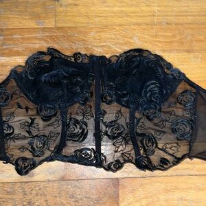 Black rose corset
